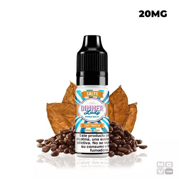 NICOTINE SALTS DINNER LADY COFFEE TOBACCO 10ML VAPE