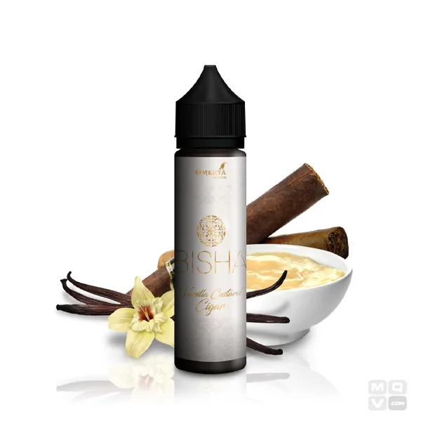 BISHA OMERTA E LIQUID VANILLA CUSTARD CIGAR 50ML VAPE