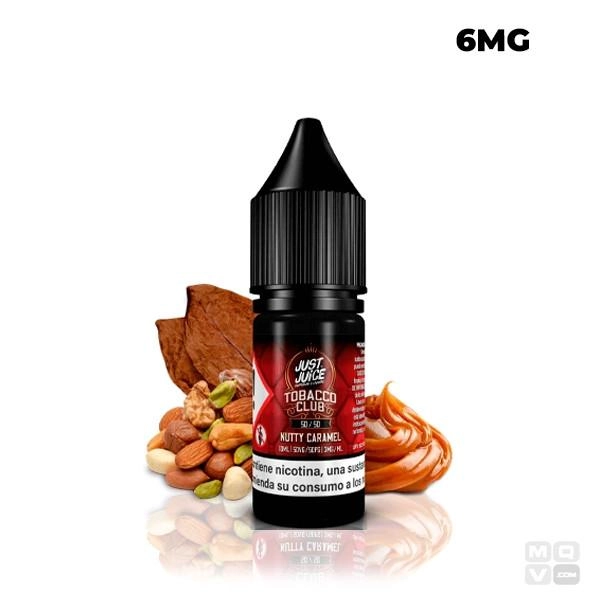 E LIQUID NUTTY CARAMEL TOBACCO CLUB JUST JUICE 10ML