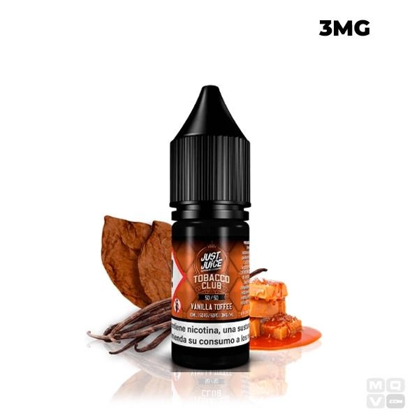 E LIQUID VANILLA TOFEE TOBACCO CLUB JUST JUICE 10ML