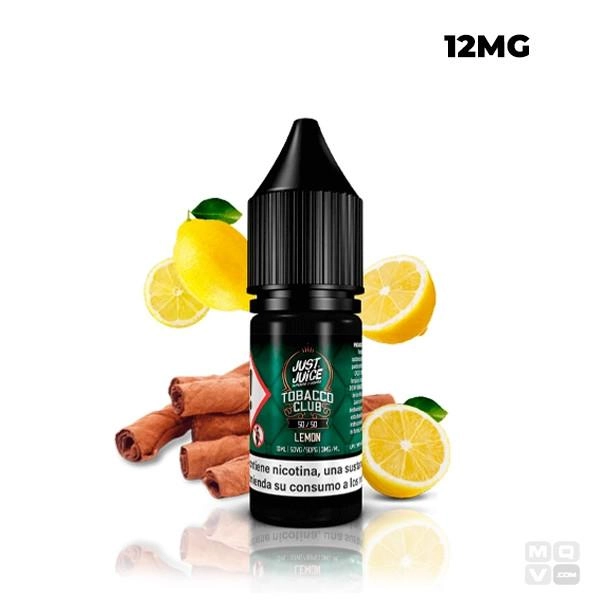 TOBACCO CLUB LEMON TOBACCO E LIQUID JUST JUICE 10ML VAPE