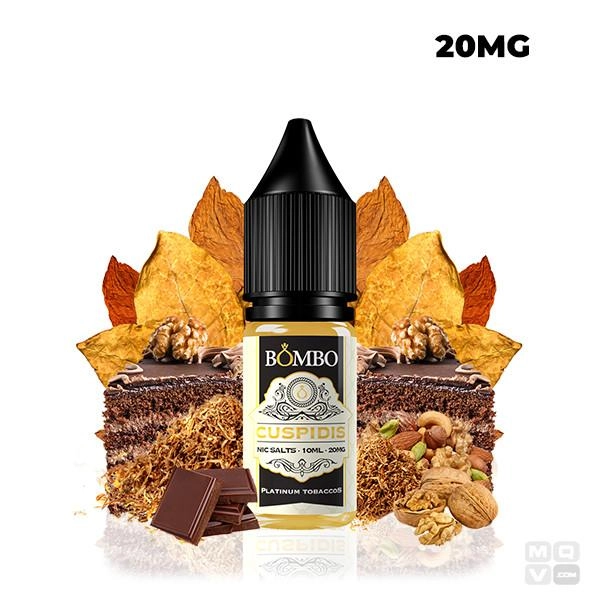 NICOTINE SALT CUSPIDIS BOMBO PLATINUM TOBACCOS 10ML VAPE