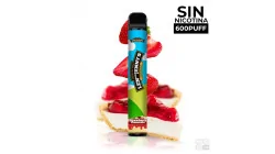 DISPOSABLE POD WITHOUT NICOTINE LEN & JENNYS VAPE PUFF STRAWBERRY CHEESECAKE VAPE