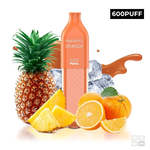 DISPOSABLE POD VOZOL ALIEN 2 PINNEAPLE ORANGE 20MG POD VAPE