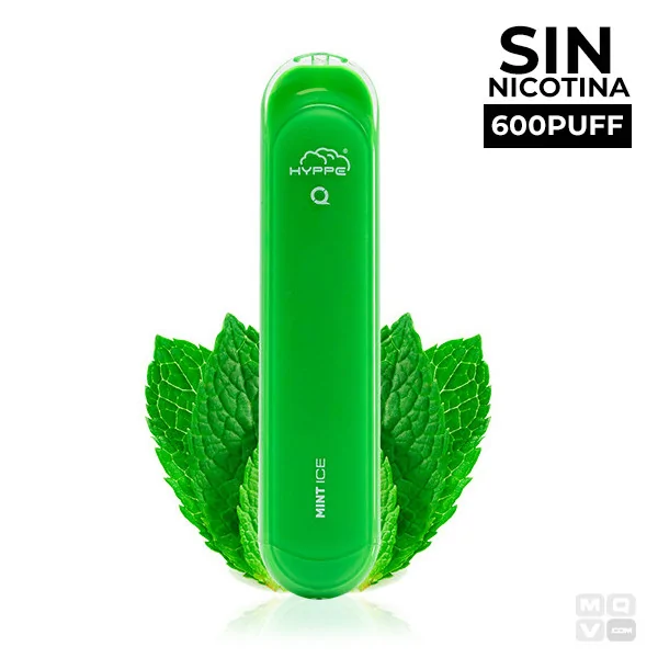 NICOTINE-FREE DISPOSABLE POD HYPPE Q MINT ICE VAPE