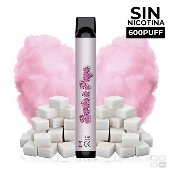 DISPOSABLE POD WITHOUT NICOTINE BIG PUFF COTTON CANDY