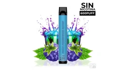 POD DESECHABLE SIN NICOTINA VAPE BIG PUFF BLUE RASPBERRY SODA