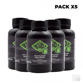 PACK 5 BASES THE CELLAR BASES MIX&GO 200ML 20PG / 80VG 0MG