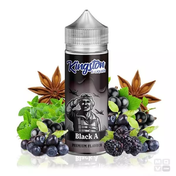 BLACK A KINGSTON E LIQUIDS 100ML VAPE E LIQUID