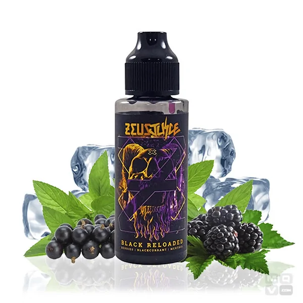E LIQUID BLACK RELOADED ZEUS JUICE 100ML VAPE
