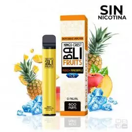 POD DESECHABLE SIN NICOTINA KINGS CREST BALI PEACH PINEAPPLE ICE