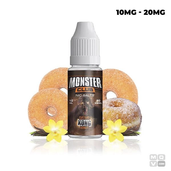 CUSTARD KONG DONUT NICOTINE SALTS MONSTER CLUB 10ML