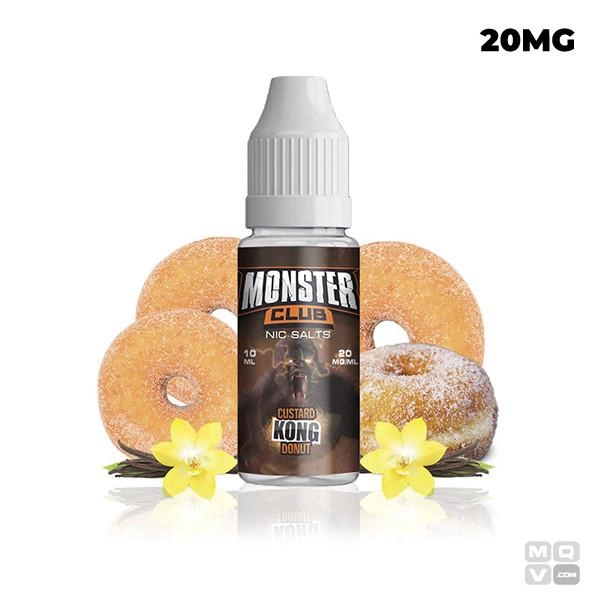 CUSTARD KONG DONUT NICOTINE SALTS MONSTER CLUB 10ML