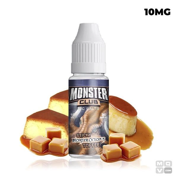 SALES DE NICOTINA STICKY MONSTER OCTOPUS TOFFEE MONSTER CLUB 10ML