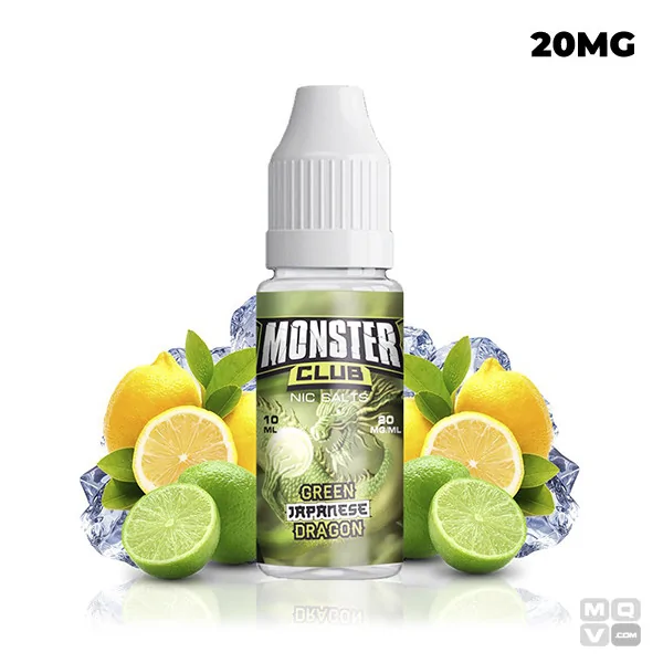 GREEN JAPANESE DRAGON NICOTINE SALTS MONSTER CLUB 10ML