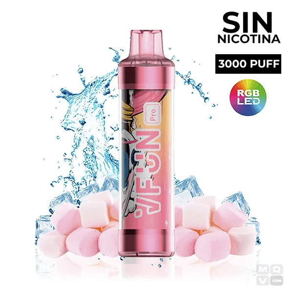 DISPOSABLE POD WHITOUT NICOTINE QUAWINS VFUN PRO CANDY FLOSS