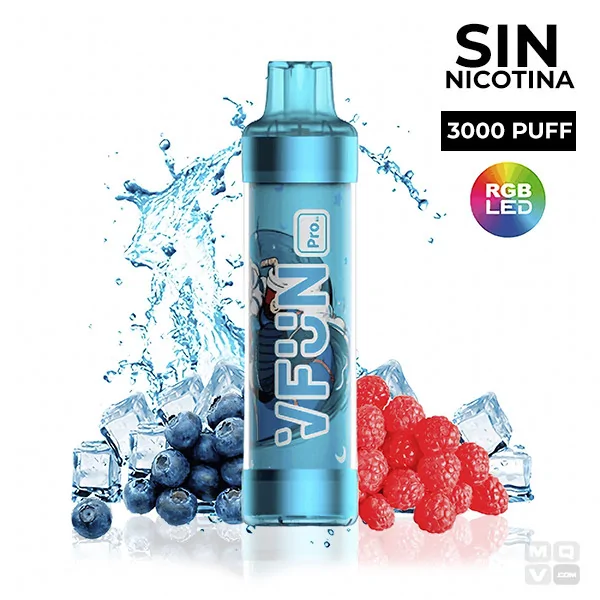 POD DESECHABLE SIN NICOTINA QUAWINS VFUN PRO BLUE RAZ ICE