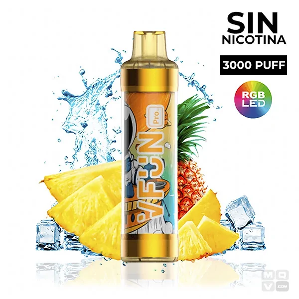 DISPOSABLE POD WHITOUT NICOTINE QUAWINS VFUN PRO PINEAPPLE ICE