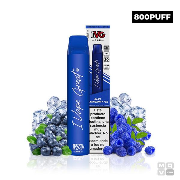 Ivg Bar Plus Blue Raspberry Ice 20mgpod Disposable 2451