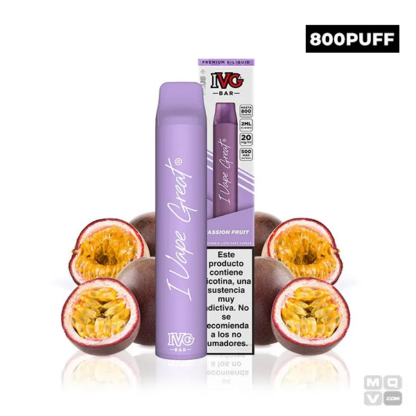 POD DESECHABLE IVG BAR PLUS PASSION FRUIT 20MG