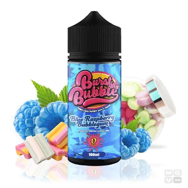 BLUE RASPBERRY BUBBLEGUM BURST MY BUBBLE 100ML VAPE ELIQUID