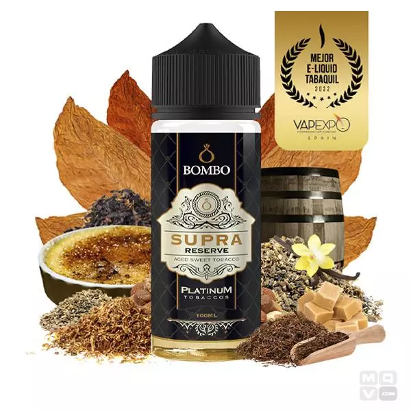 ELIQUID SUPRA RESERVE BOMBO PLATINUM TOBACCOS 100ML VAPE