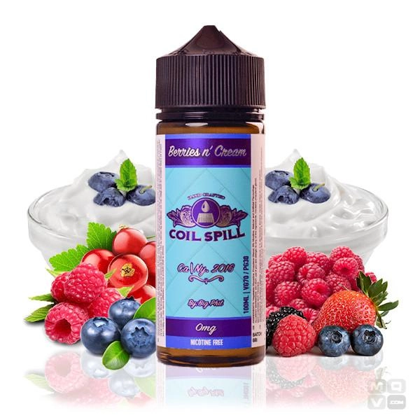 BERRIES CREAM COIL SPILL 100ML VAPE ELIQUID