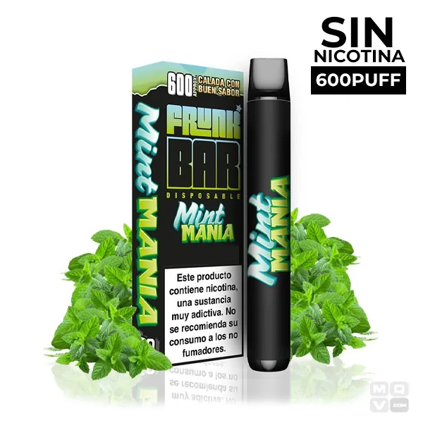 POD DESECHABLE SIN NICOTINA FRUNK BAR MINT MANIA