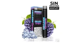 POD DESECHABLE SIN NICOTINA FRUNK BAR FROZEN GRAPE