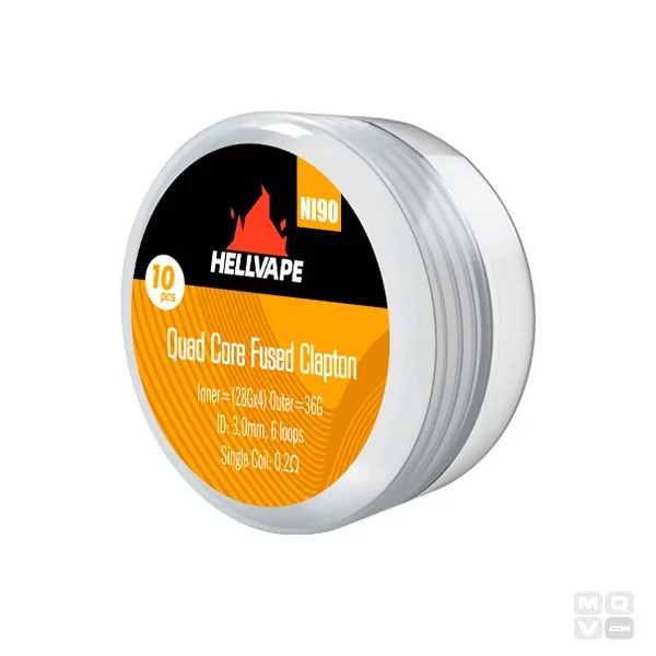 PACK DE RESISTENCIAS QUAD CORE FUSED CLAPTON HELLVAPE NI90