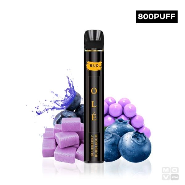 DISPOSABLE POD BUD VAPE OLE BLUEBERRY BUBBLEGUM 20MG VAPE