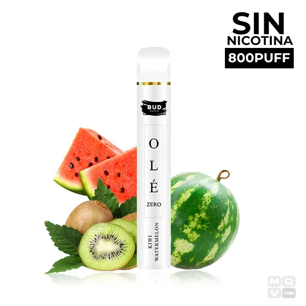 BUD VAPE OLE KIWI WATERMELON DISPOSABLE POD WHITOUT NICOTINE