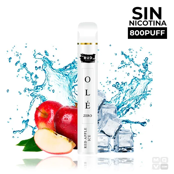 DISPOSABLE POD WITHOUT NICOTINE BUD VAPE OLE RED APPLE