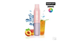 DISPOSABLE POD DRAGBAR ZOVOO 600 S PEACH OOLONG 20MG VAPE