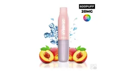 DISPOSABLE POD DRAGBAR ZOVOO 600 S PEACH ICE 20MG VAPE