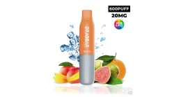 DISPOSABLE POD DRAGBAR ZOVOO 600 S ORANGE MANGO GUAVA 20MG VAPE