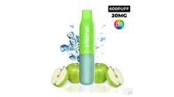 DISPOSABLE POD DRAGBAR ZOVOO 600 S GREEN APPLE ICE 20MG VAPE