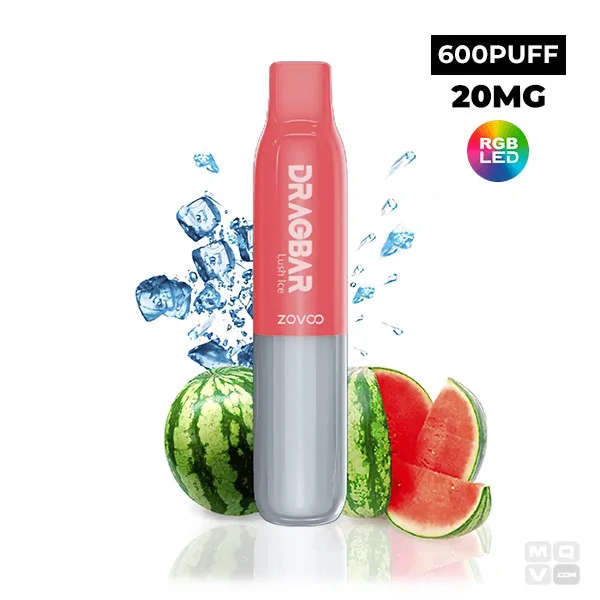 DISPOSABLE POD DRAGBAR ZOVOO 600 S LUSH ICE 20MG VAPE