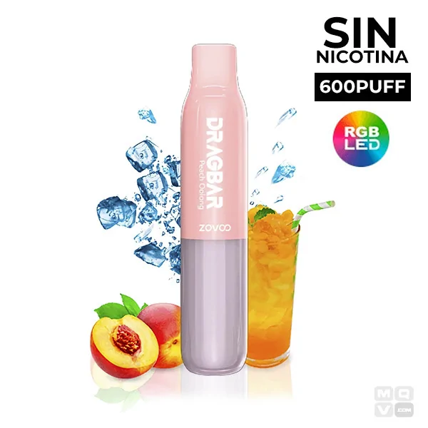 POD DESECHABLE SIN NICOTINA VOOPOO ZOVOO DRAGBAR 600 S PEACH OOLONG