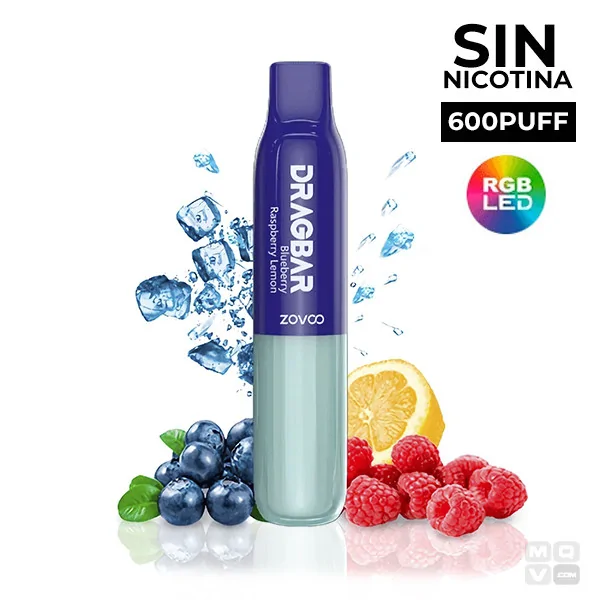 POD DESECHABLE SIN NICOTINA VOOPOO ZOVOO DRAGBAR 600 S BLUEBERRY RASPBERRY