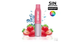 DISPOSABLE POD WITHOUT NICOTINE DRAGBAR ZOVOO 600 S STRAWBERRY ICE VAPE