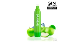 DISPOSABLE POD WITHOUT NICOTINE DRAGBAR ZOVOO 5000 13ML GREEN APPLE ICEVAPE