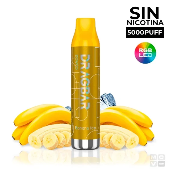 POD DESECHABLE SIN NICOTINA VOOPOO ZOVOO DRAGBAR 5000 C 13ML BANANA ICE
