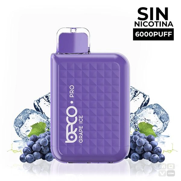 DISPOSABLE POD WITHOUT NICOTINE VAPTIO BECO PRO GRAPE ICE