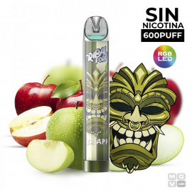 DISPOSABLE POD WITHOUT NICOTINE TRIBAL FORCE PUFF DOUBLE APPLE VAPE