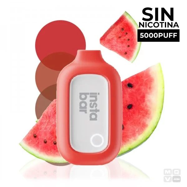 POD DESECHABLE SIN NICOTINA INSTA BAR WATERMELON SMASH 5000