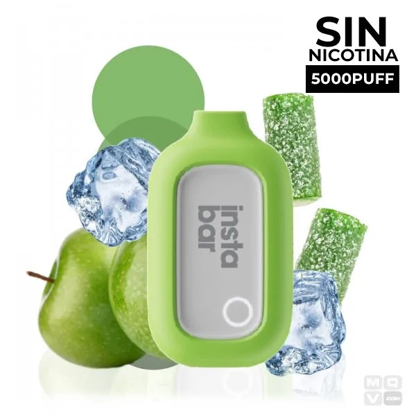 POD DESECHABLE SIN NICOTINA INSTA BAR APPLE ICE 5000