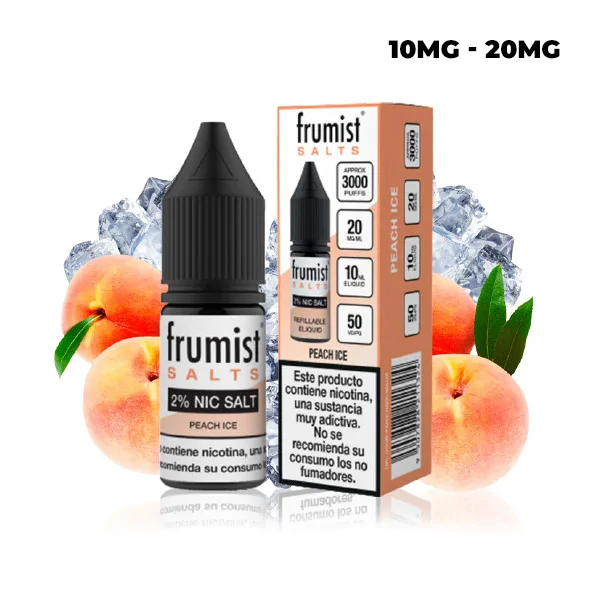 PEACH ICE FRUMIST SALTS 10ML VAPE