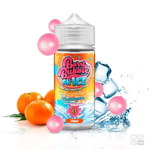 TANGERINE BUBBLEGUM BURST MY BUBBLE ON ICE 100ML VAPE