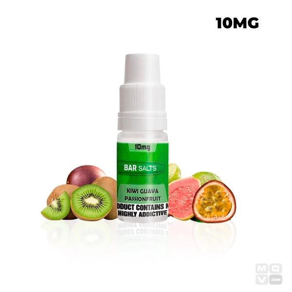 KIWI GUAVA PASSIONFRUIT BAR NIC SALTS 10ML